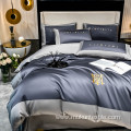 100% egyptian cotton embroidery bed sheets bedding set